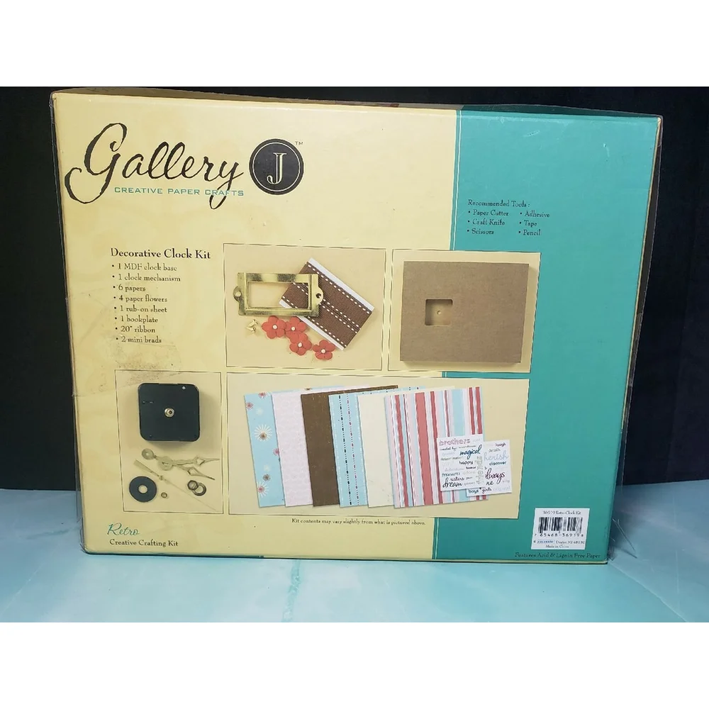 Clock Kit Creative Paper Crafts Decorative Hobby New Great Gift